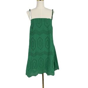 hyacinth house green eyelet beaded strap mini ibiza dress | Dresses | Tuckernuck Hyacinth House Belle Sleevetiered Cotton Olive Size M Beaded bow beauty Launchdate:2026-02-02 JS Collections | Dresses Choose Your Size:8